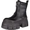 Buffalo GOSPHER 1622350 - Stivaletto da donna, con zip Vegan, taglia 38 EU, Nero, 38 EU