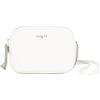 GAÀLLE Gaelle Paris Borsa a Tracolla in Similpelle, 24 x 17 x 7,5 cm, Bianco con Catena Argento