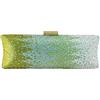 Boutique De FGG Borsa da sera lunga con strass per donne, pochette formale con strass da festa, borsa da sera in cristallo per matrimoni, Piccolo