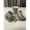 Ceramica polacca Set di tazze in ceramica polacca 3 pezzi coniglio motivo floreale stoviglie...