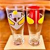 NESSUNA MARCA Ultraman 40th Anniversary Glass Tumbler Set di 2 Ultraman & Ultra Seven 18 cm