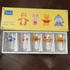 Disney Pooh Glass Set 5 pezzi Eeyore Maialino Tigro Miele Giocattoli Vintage