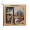 Starbucks 30th Anniversary Set Grembiule Tazza Fredda Sottobicchiere Vetro Mi...