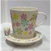 Sanrio Set tazze e piattini Sanrio Hello Kitty 2000 design floreale pastello...