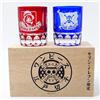 NESSUNA MARCA One Piece Edo Kiriko 7-Eleven Limited Edition vetro blu mai usato