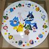Pokémon Center Pokemon Center 2005 Limited Large Plate Pikachu Lucario Mew Gombe inutilizzato