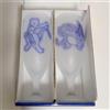 Pokemon Set coppia occhiali Pokemon Center Mewtwo e Charizard mai usati da collezione