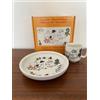 ARABIA Set stoviglie per bambini Arabia Moomin Happy Family Finland vintage nuovo
