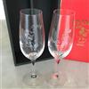 Vetro Sasaki Set coppia flauti champagne Disney Topolino e Minnie in vetro Sasaki