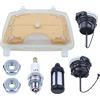 Gubeter Kit dado tappo serbatoio filtro aria carburante, per parte motosega Per Stihl Ms171 Ms181 Ms211, 1139 120 1602