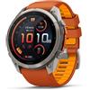Garmin Orologio Fenix 9 Pro Amoled 51mm Inreach Arancio/grigio, Taglia: UNI, arancio/grigio