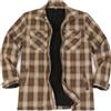 ZENTHACE Camicia da uomo foderata in flanella con zip intera, in flanella, spazzolata, accogliente shacket da lavoro all'aperto