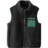 ANIMQUE Bambini Piccoli Pile Polare Gilet Addensare Bambini Colletto Rialzato Zip Smanicato Giacca Genitore-Figlio Autunno Inverno Top Capispalla con Tasche