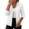 GUCURIN Felpa con Cappuccio Donna Zip Hoodie Leggera Sport Giacca Autunno | Tinta Unita Casual Sweatshirt Classico Elegante Maniche Lunghe Cardigan Cerniera Maglia Treccia Pullover