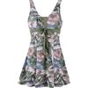 Wantdo Costume da Bagno Donna Curvy Intero con Controllo Pancia Tankini | Vita Alta, Modellante,Push-Up, Senza Ferretto,con Shorts/Gonnellino Integrati,Taglie 44-58,Moda da Spiaggia, Vacanze Estive