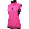 Ezvoka Gilet da Ciclismo Antivento Donna Leggero e Traspirante senza Maniche con Tasche - Giacca da Corsa Riflettente per Bici, Running, Escursionismo e Attività all'Aperto,Pink-L