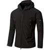 Bebling Cappotto in Pile con Cappuccio Giacca Tattica Militare Softshell da Uomo