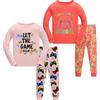 SOIBEEN Pigiama per ragazze Set 100% Cotone PJs Bambino Manica Lunga Pigiami Vestiti per bambini 2 Pezzi Outfit 1-8 Anni
