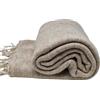 ISMA HANDMADE Coperta Nepalese in Lana di Yak, Sciarpa Morbida e Oversize, Beige, 90 Inch x 47 Inch