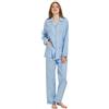 kolipajam, Pigiama 100% cotone da donna a maniche lunghe, confortevole, con bottoni, abbigliamento da casa, S-3XL