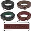 Vehi Mercatus Cintura medievale in pelle, larghezza 2,2 cm, in rosso, verde, marrone, nero, con nodi in rilievo, per vichinghi, LARP, rienactment, uso quotidiano