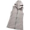 JIEDOUKEJI Gilet Piumino Donna Leggero Lungo Gilet Trapuntato con Cappuccio Giubbotto Imbottito smanicato Invernale Giubbino smanicato Giacca Giacche Imbottiti Piumini senza Maniche Donna Piuma Taglie Forti