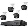 Reolink Set telecamera IP Reolink NVS8-12MB4 con 1x NVR 8 canali/4x telecamere 12Mp Nero/Bianco [NVS8-12MB4]