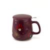 Neavita Infusi da Favola Infusiera in ceramica borgogna con filtro in acciaio, 400 ml