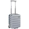 Cabin Max, Anode, Bagaglio a mano, valigia leggera, rigida, con 4 ruote, serratura a combinazione, argento