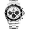 ORIENT Sports Diver Mako Solar Chrono - Orologio da polso cronografo a carica solare in acciaio sportivo subacqueo casual RA-TX02