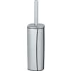Wenko Alassio - Escobillero acero inoxidable, scopino per WC intercambiabile, diametro 8,5 cm, in acciaio inox satinato, 9,3 x 39,2 x 9,3 cm, Argento lucido