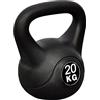 WDSAYREH Kettlebell in cemento, 6 kg, rivestimento in plastica