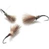 Mosche Artificiali Massimo Clini Shuttle Cock Curved Dry Fly - 5 mosche secche da pesca a mosca montate a mano su amo, Misura amo a scelta, per trota e temolo, Made in Italy