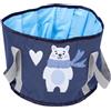 Healeved Borsa Pieghevole per Pediluvio 15l in PVC, Doppie Maniglie | Vasca Compatta da Viaggio, Cuciture Rinforzate, per Campeggio in Auto, Adulti e Sale per Piedi