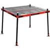 Vividcrate Piattaforma da pesca compatta e pieghevole, gambe regolabili, superficie antiscivolo, robusto alluminio for lago, fiume, riva