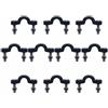 Alnaeson 20 pezzi Kayak Pad Eye Nylon Bungee Deck Loop Tie Down Kit Acciaio | Attrezzatura sicura per kayak con occhielli in nylon e hardware inossidabile. Facile montaggio sul ponte.