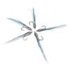 Mosche Artificiali Massimo Clini Surf Candy Azzurre Saltwater Fly - 5 mosche da mare da pesca a mosca montate a mano su amo, Misura amo a scelta, per spigola, pesce serra e ricciola, Made in Italy