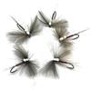 Mosche Artificiali Massimo Clini CDC Hi Vis Spent Dry Fly - 5 mosche secche da pesca a mosca montate a mano su amo, Misura amo a scelta, per trota e temolo, Made in Italy