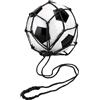 Frfik Borsa da calcio in rete, porta pallone singolo, rete in nylon con | Cordoncino per pallavolo, calcio, basket, sport all'aria aperta, capacità, allenamento, accessori, leggero, portatile