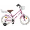 WERNBUPS Bicicletta per bambini da 16 pollici con parafango viola, telaio in acciaio, sella confortevole, reggisella telescopico, impugnature in gomma antiscivolo, per giovani ciclisti
