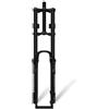 DHNCBGFZ 26/27.5/29in Forcella Ammortizzata Ad Aria Per Mountain Bike QR 9x100mm DH | 1-1/8 Tubo Dritto A Doppia Spalla Viaggio 180mm Blocco Manuale Freno A Disco