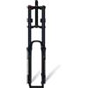 DHNCBGFZ DH Forcella Ammortizzata Per Bici Da Mountain 26/27.5/29in QR9MM Damping | 1-1/8 Tubo Dritto Forcelle A Doppia Corona Ad Aria Viaggio 180mm Manuale Blocco Freno A Disco