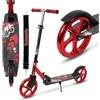 Habib Gruppe Monopattino per bambini - pieghevole, regolabile in altezza in 4 posizioni, ruote XXL, portata fino a 80 kg, monopattino da città per grandi e piccini