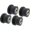 Kivivaka Confezione da 4 vogatori per ruote di ricambio, in nylon con foro da 8 mm, scorrevolezza fluida e silenziosa, 27 x 41 x 41 mm, nero