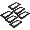 HOLIDYOYO 6 Pezzi Patch per Coda Tavola SUP Nero in PVC, Ricambio Preciso | Box Pinna e Connettori Tavola, Resistente All'acqua Salata, per Manutenzione su Spiaggia