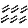 ULTECHNOVO 12 Pezzi Cinghia di Fissaggio per Kayak in Nylon Nero Fibbia a Cam | Anelli Metallici, Stabilizza Prua e Poppa, per Canoa, Tavole, Veicoli e Carico su Portapacchi