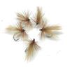Mosche Artificiali Massimo Clini CDC Caddis Traditional Dry Fly - 5 mosche secche da pesca a mosca montate a mano su amo, Misura amo a scelta, per trota e temolo, Made in Italy