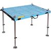 Vividcrate Stazione dock portatile con piattaforma da pesca pieghevole in alluminio con gambe regolabili for la riva del lago