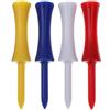 VALICLUD 100 Pezzi Tee Golf Castello 70mm in Plastica Pp per Pratica | Base Extra Ampia, Uso Autonomo, Compatibile Tappetini Driving Range Colore Casuale