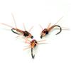 Mosche Artificiali Massimo Clini Ninfa Copper John Rubber Legs - 5 ninfe da pesca a mosca montate a mano su amo, Misura amo a scelta, per trota e temolo, Made in Italy